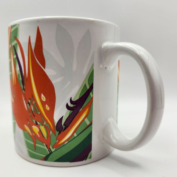 Vintage Island Heritage Bird Of Paradise II Ceramic Coffee Mug 12oz - Picture 5 of 8